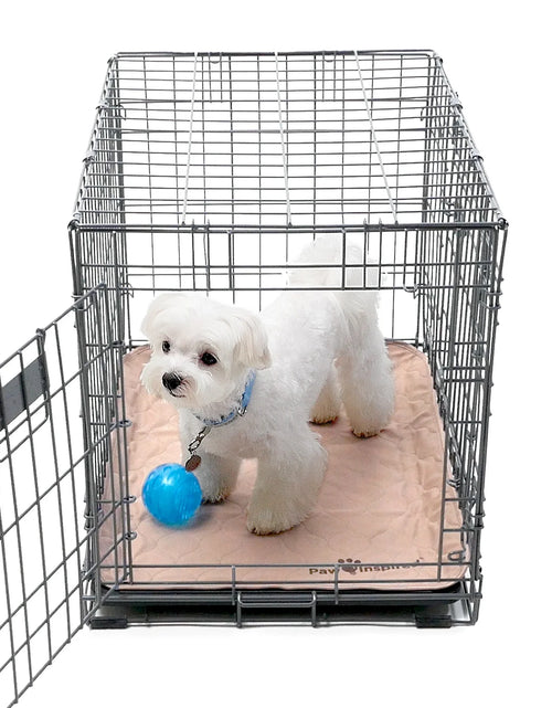Load image into Gallery viewer, 2Ct  Dog Crate Pads Mats Size 24X18” for Use with 24” Kennel and Crate | Washable Waterproof Dog Pee Pads
