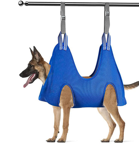 Sehao Pet Grooming for Dog Grooming Harness for Nail Trimming Pet Grooming Sling Helper Holder Pet Accessories Blue L
