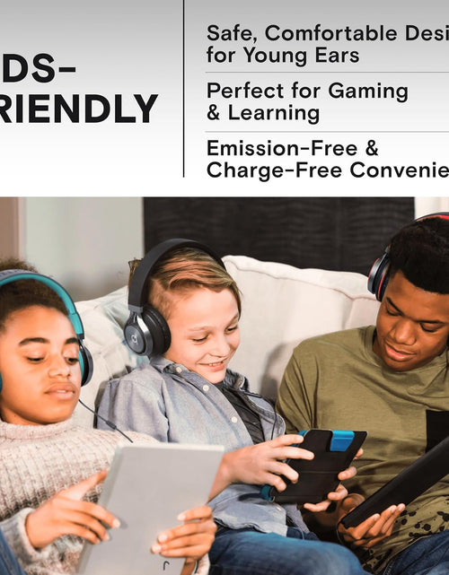 Load image into Gallery viewer, CL750 Wired Headphones with Mic &amp; Volume Control — Noise Isolating On-Ear Headphones for Computer and Laptop Wired, Plug in Corded Headphone over Ear with Wire (Foldable, Aux Jack 3.5Mm)
