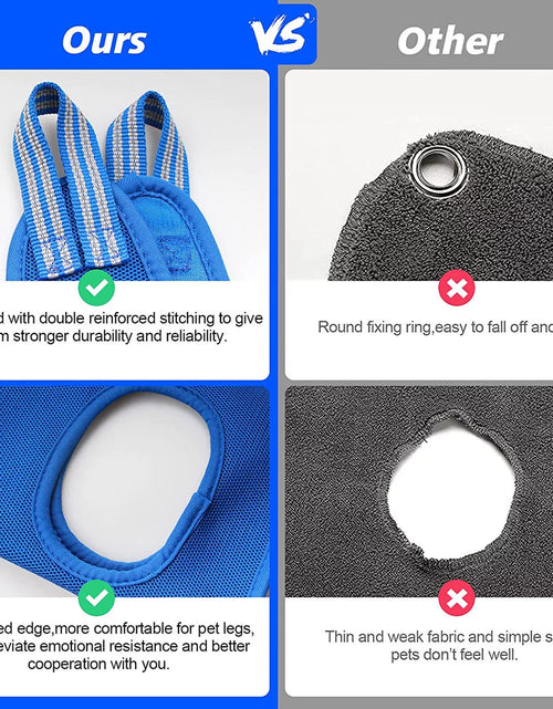 Load image into Gallery viewer, Sehao Pet Grooming for Dog Grooming Harness for Nail Trimming Pet Grooming Sling Helper Holder Pet Accessories Blue L
