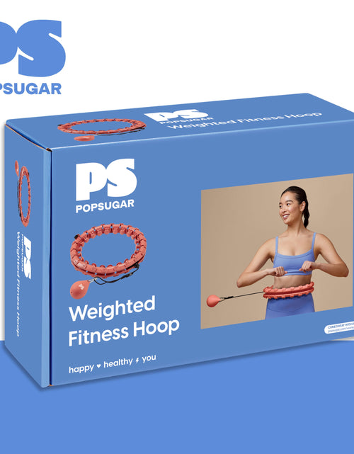 Load image into Gallery viewer, Adjustable Weighted Fitness Hoop, Coral
