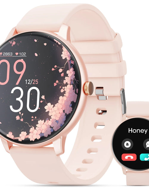 Load image into Gallery viewer, Smart Watch (Answer/Dial Call),1.39" Touch Display Fitness Tracker with Sport Modes, Smartwatch with IP68 Waterproof,Step Counter Watch Fits for Android (Pink)
