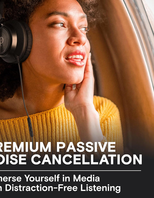 Load image into Gallery viewer, CL750 Wired Headphones with Mic &amp; Volume Control — Noise Isolating On-Ear Headphones for Computer and Laptop Wired, Plug in Corded Headphone over Ear with Wire (Foldable, Aux Jack 3.5Mm)
