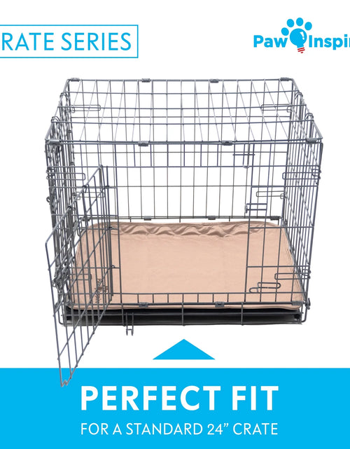 Load image into Gallery viewer, 2Ct  Dog Crate Pads Mats Size 24X18” for Use with 24” Kennel and Crate | Washable Waterproof Dog Pee Pads
