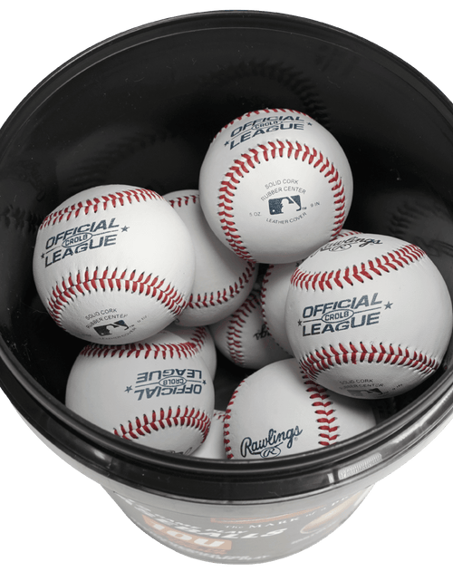 Load image into Gallery viewer, | Official League CROLB Practice Youth Baseballs | Youth/10U | Bucket | 12 Count
