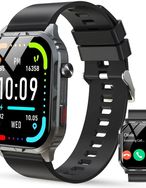 Load image into Gallery viewer, H5 Smart Watch with Bluetooth Call, IP68 Waterproof Fitness Tracker for Women and Men, Black
