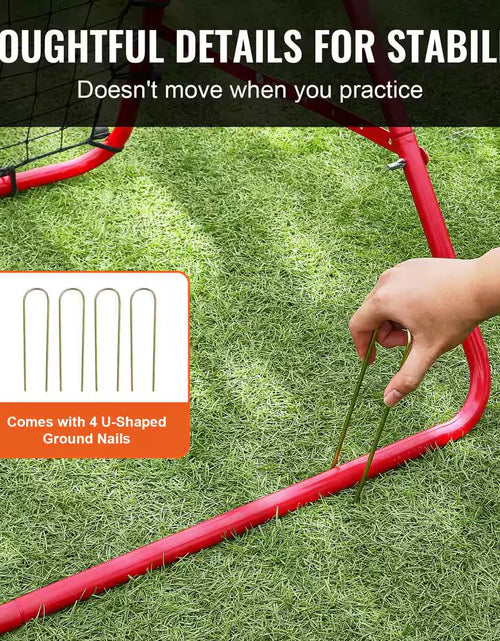 Load image into Gallery viewer, Soccer Rebounder Rebound Net, 39 In. X 39 In., Portable Football Training Gift, Adjustable Angles, for All Ages
